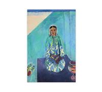 UIYTYBGAG Henri Matisse - Poster su tela con Zorah sulla terrazza, decorazione per camera da letto, paesaggio decorativo, regalo, 20 x 30 cm