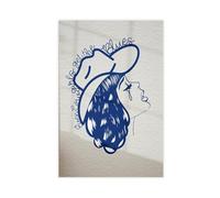 UIYTYBGAG Stampa artistica da parete con immagine di Even Cowgirls Get The Blues, 40 x 60 cm
