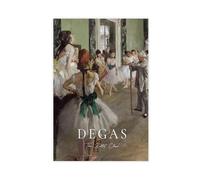 UIYTYBGAG Stampa artistica da parete su tela, motivo: Edgar Degas The Ballet Class, 30 x 45 cm