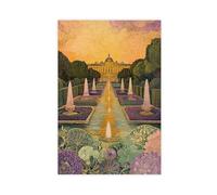 UIYTYBGAG Stampa artistica da parete su tela, motivo: Giardini incantati del Reale, 30 x 45 cm