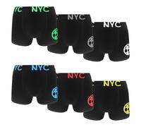 Uizuooy Mutande Bambino Boxer Ragazzo Slip Bambino Comodi Boxer Uomo Cotone Elasticizzato 8-16 Anni Pacco da 6 1603 UN4 170-176