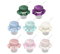 UJBVCX 8 Pezzi Drink Protector Scrunchie, Copribevande Elastici Per Colon, Copri Bevande, Coperchi Per Tazze Riutilizzabili, per Bar, Feste, Festival, Serate Fuori
