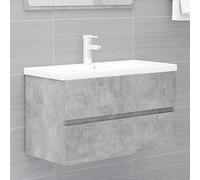UJCHVHN Articolo-lavello Cabinet Concrete Grey 80x38.5x45 cm Legno Ingegnerizzato,Set di mobili,Set di mobili da bagno