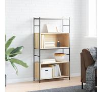 UJCHVHN Libreria Libreria in Rovere Sonoma 80x30x145,5 cm Legno e Ferro Ingegnerizzato, Scaffalatura, Librerie & Scaffali