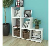 UJCHVHN Libreria/scaffale espositore per scale, 107 cm, bianco, scaffalatura, librerie e mensole