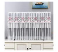 UJEDFHV Copertura Tv Per Esterni TV Dust Cover Can Be Turned on Without Remove The Hanging Desktop Thin LCD Protective with Lace Simple(Color 09,145x83cm)