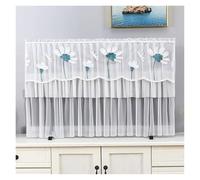 UJEDFHV Copertura Tv Per Esterni TV Dust Cover Can Be Turned on Without Remove The Hanging Desktop Thin LCD Protective with Lace Simple(Color 020,95x56cm)