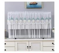 UJEDFHV Copertura Tv Per Esterni TV Dust Cover Can Be Turned on Without Remove The Hanging Desktop Thin LCD Protective with Lace Simple(Color 016,145x83cm)