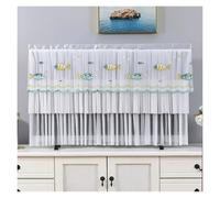 UJEDFHV Copertura Tv Per Esterni TV Dust Cover Can Be Turned on Without Remove The Hanging Desktop Thin LCD Protective with Lace Simple(Color 014,109x63cm)