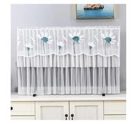 UJEDFHV Copertura Tv Per Esterni TV Dust Cover Can Be Turned on Without Remove The Hanging Desktop Thin LCD Protective with Lace Simple(Color 020,74x45cm)