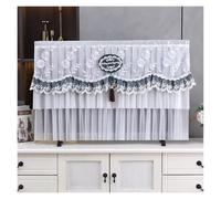 UJEDFHV Copertura Tv Per Esterni TV Dust Cover Can Be Turned on Without Remove The Hanging Desktop Thin LCD Protective with Lace Simple(Color 06,74x45cm)