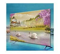 UJEDFHV Copertura Tv Per Esterni Universal TV Cover Protective Household Dust Cloth Machine Washable Soft And Silky Decoration 32-75 Inch(Color-02,40-43 Inch)