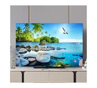 UJEDFHV Copertura Tv Per Esterni Universal TV Cover Protective Household Dust Cloth Machine Washable Soft And Silky Decoration 32-75 Inch(Color-15,65 Inch)