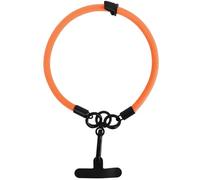 UJEDFHV cordino per cellulare Cinghie da polso portatili for telefono cellulare, cordino anticaduta colorato in nylon con linguette di ancoraggio(Orange)