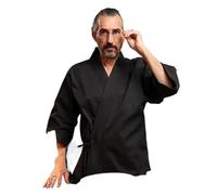 UJEDFHV Giacca Cuoco Il Personale del Ristorante di Sushi in Uniforme Indossa l'abito da Chef in Stile tè e Cucina Han(Black,L)