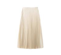 UJEDFHV Gonna in Raso da Donna Gonne a Pieghe Larghe in Seta da Donna, Primavera Estate, for Ragazze, da Strada, Midi(Beige,XS)
