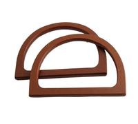 UJEDFHV Manico in Legno per Portafoglio 2 Pezzi semplici ed Eleganti in Legno con Manico a Forma di D, Parti Ricambio Fai da Te for Portafoglio, Borsa, Artigianato per l'artigianato(Color01,2pcs)