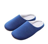 UJEDFHV Pantofole Uomo Pantofole da donna Casa Morbida casa Pantofola in cotone Inverno Luce interna Comfort Scarpe pavimento Uomo Silenzio Diapositive Camera letto(Style 1-Navy,40-41(suggest 39-40))