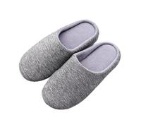 UJEDFHV Pantofole Uomo Pantofole da donna Casa Morbida casa Pantofola in cotone Inverno Luce interna Comfort Scarpe pavimento Uomo Silenzio Diapositive Camera letto(Style 2-Grey,36-37(suggest 35-36))