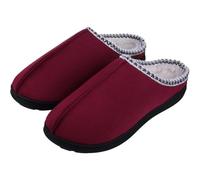 UJEDFHV Pantofole Uomo Pantofole Invernali In Cotone Caldo For Le Donne Da Casa In Morbida Memory Foam For Interni Comode Scarpe Camera Calde Pantofola Casual(Wine Red2,38-39(9.2-9.4 inch))