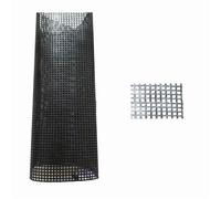 UJEDFHV Rete per Borse Uncinetto Accessori for Borse, Sacchetti di plastica, reticolati, robusti Fogli di Tela Nera e Bianca, 33x50,0 cm, Tessuto a Rete(Black Large Grid)