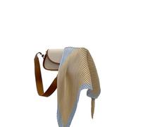 UJEDFHV Sciarpa di seta piccola da donna Sciarpe primaverili ed estive da donna, semplici e versatili, con pieghe sciarpe abbinate alle gonne(Color 2)