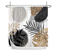 UJEDFHV Tenda Doccia Geometric Pattern Shower Curtains Waterproof Bath Partition Hotel Apartment Home Bathroom Bathtud Decoration 12 Hooks(Color 6,180x200cm)