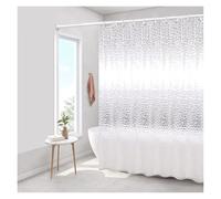 UJEDFHV Tenda Doccia Shower Curtains Transparent Fabric Bathroom Curtain Waterproof Modern Style With Hooks For Toilet 200cm(Color 05,W200xH200cm)