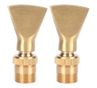 UJEDFHV Ugello Fontana Ottone Spruzzatore for Stagno con ugello da 2 Pezzi | A forma di ventaglio Attrezzatura for fontana paesaggistica Rame Silenzioso Durevole for parchi Prati all'aperto