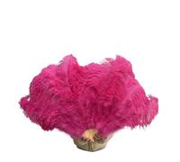 UJEDFHV Ventagli di Piume per Danza 13 Bone Lake Blu Piume Fan for Fai da Te Danza Spettacolo Festa di Halloween Matrimonio palcoscenico Puntelli Portatile soffice(Light Pink,Smal Big Fan 2pcs)