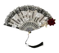 UJEDFHV Ventagli in Pizzo da Sposa Ventaglio Vintage in Pizzo Elegante Pieghevole for la Tendenza degli Oggetti di Scena for Foto Danza della Festa Nuziale(Color 4)