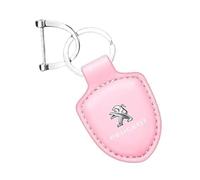UJEOOWKM Auto Portachiavi per Peugeot 308 2010-2013,Portachiavi per Auto Pelle Porta Chiavi Auto Accessori,A-Pink