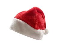 UJHKAQVGT 5 confezioni di cappelli di Natale, cappelli rossi corti di Babbo Natale, decorazioni per feste di vacanza, oggetti di scena per feste di famiglia e amici, taglia unica