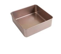 UJHKAQVGT Antico set di stampi per torte, teglia quadrata rialzata e approfondita, padella antiaderente in acciaio al carbonio per bagnomaria, strumenti da forno per la casa, diverse dimensioni