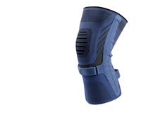 UJHKAQVGT Ginocchiere professionali pressurizzate: supporto a molla double face, tessuto a maglia traspirante, cintura pressurizzata regolabile, design antiscivolo (grigio/blu/nero)