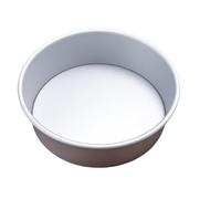 UJHKAQVGT Stampo per torta in lega di alluminio anodizzato, stampo per torta in chiffon con fondo vivo, stampo da forno rotondo ispessito a forma di cuore, facile sformatura e antiaderente (da 4 a 16