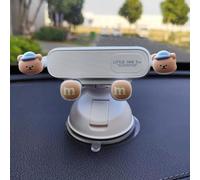 UJHKAQVGT Supporto per cellulare da auto per ragazze, simpatico supporto per telefono cellulare, potente ventosa/base a doppio scopo, universale per parabrezza del cruscotto dell'auto e Can't Shake