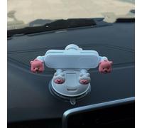 UJHKAQVGT Supporto per cellulare da auto per ragazze, simpatico supporto per telefono cellulare, potente ventosa/base a doppio scopo, universale per parabrezza del cruscotto dell'auto e Can't Shake