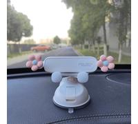 UJHKAQVGT Supporto per cellulare da auto per ragazze, simpatico supporto per telefono cellulare, potente ventosa/base a doppio scopo, universale per parabrezza del cruscotto dell'auto e Can't Shake