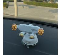 UJHKAQVGT Supporto per cellulare da auto per ragazze, simpatico supporto per telefono cellulare, potente ventosa/base a doppio scopo, universale per parabrezza del cruscotto dell'auto e Can't Shake