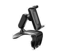 UJHKAQVGT Supporto per telefono da cruscotto auto a scatto, clip di navigazione per specchietto retrovisore, girevole