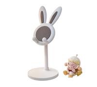 UJHKAQVGT Supporto universale per telefono cellulare a forma di coniglio, regolabile in altezza e angolo, triplo antiscivolo, scrivania non occupa spazio, multicolore opzionale