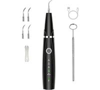 Ujhosld Spazzolino elettrico sonico, pulitore dentale con luce LED, 5 modalità di pulizia, 3 testine sostituibili per casa e viaggi, impermeabile IPX6
