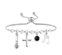 UJIMS Sister Act The Musical Merchandise Sister Musical Inspired Charm Braccialetto Regalo Commedia Musicale, standard, Acciaio inossidabile, Nessuna pietra preziosa