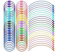 Ujjdwiurgh 120 portachiavi ad anello con chiusura a vite, 15,2 cm, per escursioni all'aperto (12 colori)