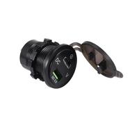 Ujjdwiurgh 18 W Carica 3.0 Caricabatteria da Auto USB 48 W Type-C PD Adattatore di Presa di Ricarica per Auto, Barca, Campeggio Car, Moto