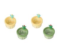 Ujjdwiurgh 4 Pezzi Filtro di Scarico per da Cucina per Cactus, Uso Domestico, Cestello di Drenaggio per di Cactus, Filtro A Rete, Cestello di Sollevamento, Tappo per