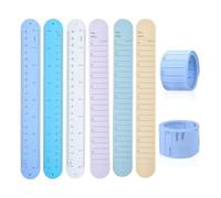 Ujjdwiurgh Braccialetti, 6 pezzi per lista delle cose da fare, braccialetti schiaffi in silicone riutilizzabili cancellabili da polso per pianificazione quotidiana attività di studio