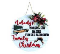 Ujjdwiurgh Cartello da Appendere Alla Porta Cartello di Benvenuto per la Porta D'Ingresso, Cartello Rotondo da Appendere per Decorazioni per la Casa, Decorazioni per le Vacanze, Come Mostrato 30x30 cm