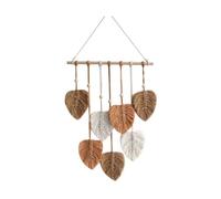Ujjdwiurgh Chic Boho Macramé Decorazione Della Parete Fatto a Mano Nappa Tessuto Parete Arte Foglio Arazzo C
